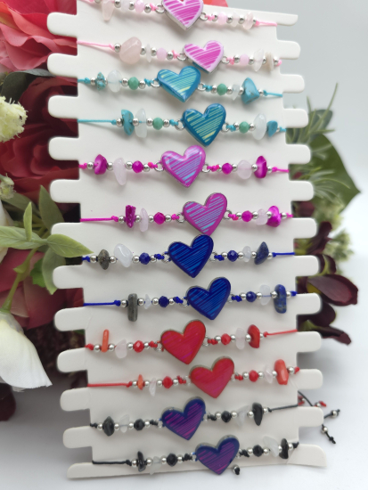 Preview: Herz Armbänder bunt